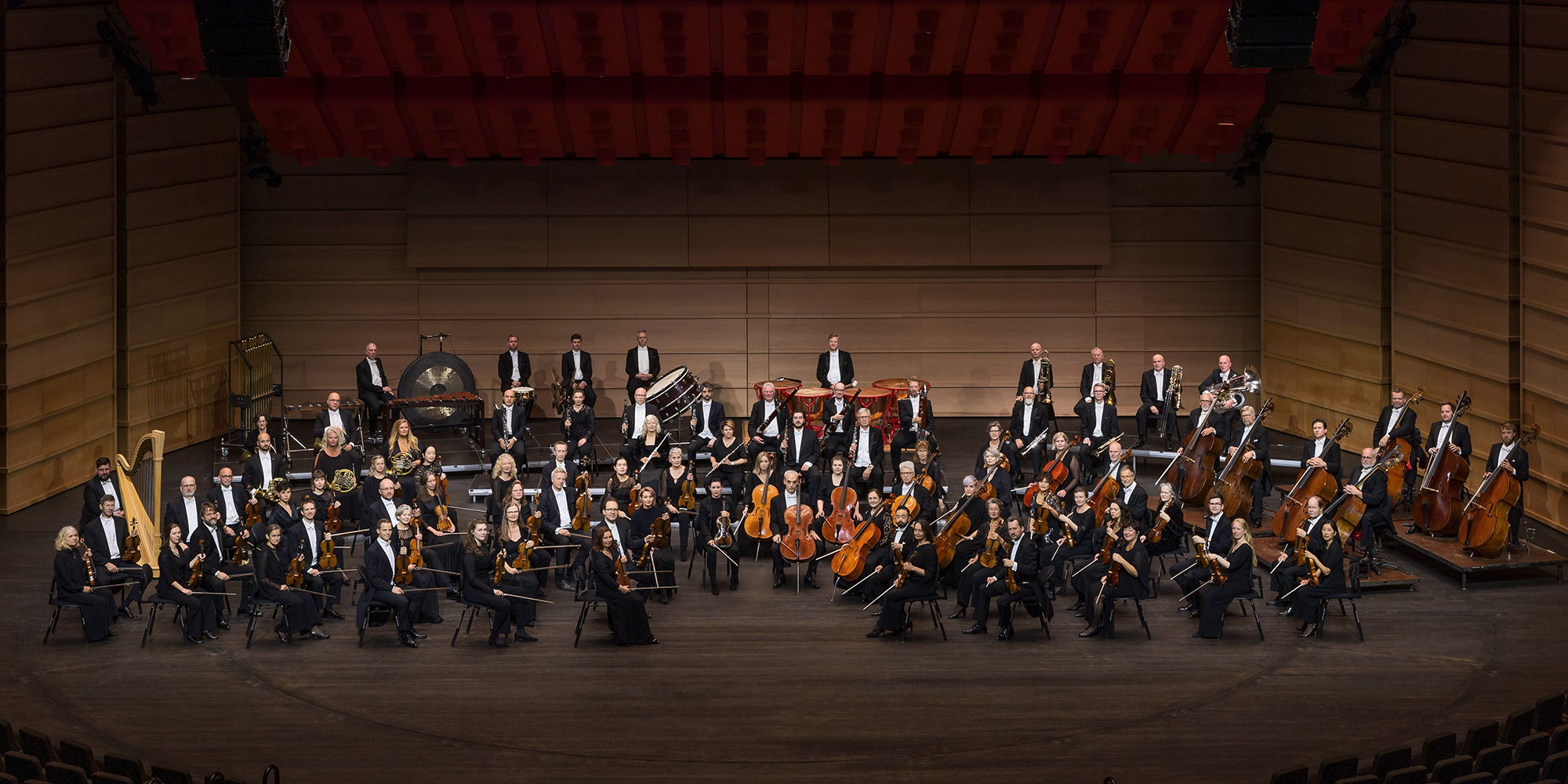Bergen Phil. Sitting With Instruments. August 2023. Photo Lars Svenkerud Crop